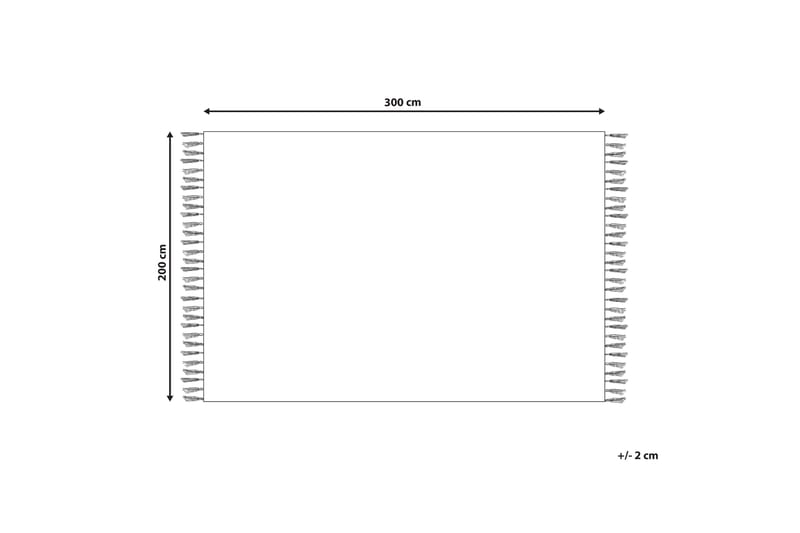 Bomullsteppe Gandzak 200x300 cm - Blå - Tekstiler & tepper - Teppe & matte - Moderne matte - Bomullsmatter