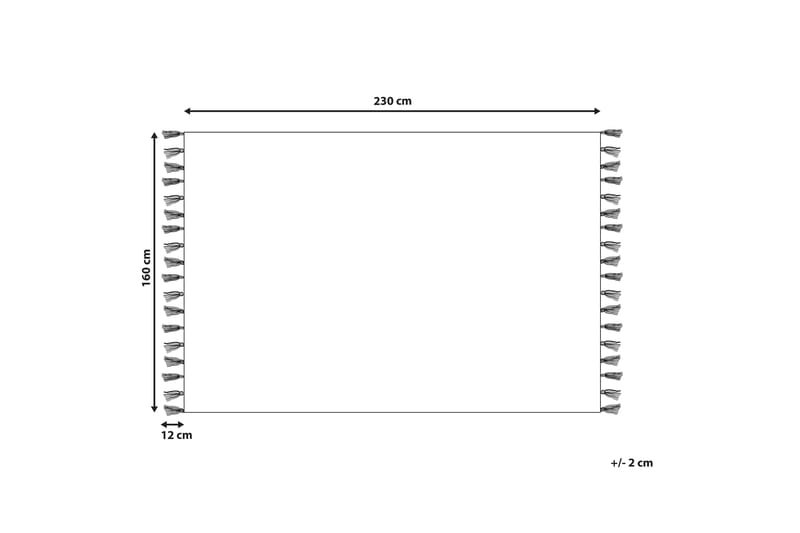 Bomullsteppe Igdir 160x230 cm - Oransje - Tekstiler & tepper - Teppe & matte - Moderne matte - Bomullsmatter