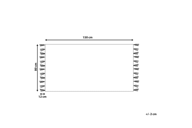 Bomullsteppe Igdir 80x150 cm - Oransje - Tekstiler & tepper - Teppe & matte - Moderne matte - Bomullsmatter