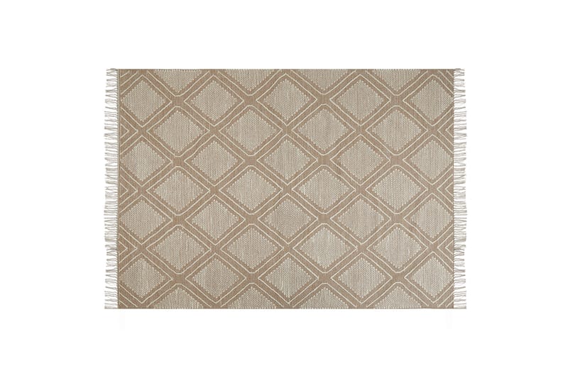 Bomullsteppe Kacem 140x200 cm - Beige - Tekstiler & tepper - Teppe & matte - Moderne matte - Bomullsmatter