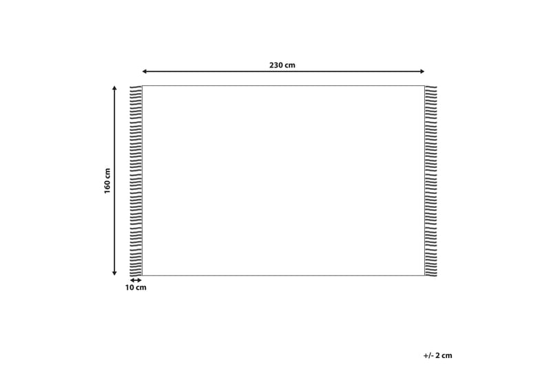 Bomullsteppe Konur 160x230 cm - Beige - Tekstiler & tepper - Teppe & matte - Moderne matte - Bomullsmatter