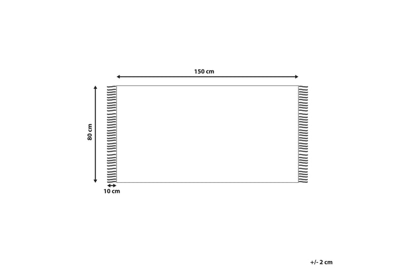 Bomullsteppe Konur 80x150 cm - Beige - Tekstiler & tepper - Teppe & matte - Moderne matte - Bomullsmatter