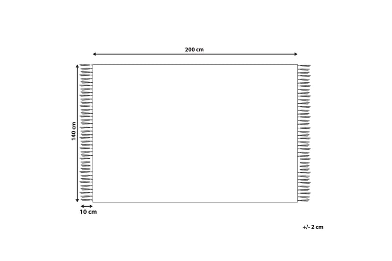 Bomullsteppe Nuru 140x200 cm - Beige - Tekstiler & tepper - Teppe & matte - Moderne matte - Bomullsmatter