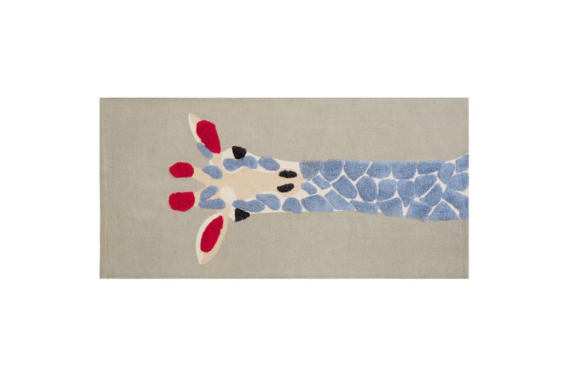 Bomullsteppe Sakubo 80x150 cm - Grå - Små tepper - Bomullsmatter - Teppe barnerom - Store tepper - Mønstrede tepper