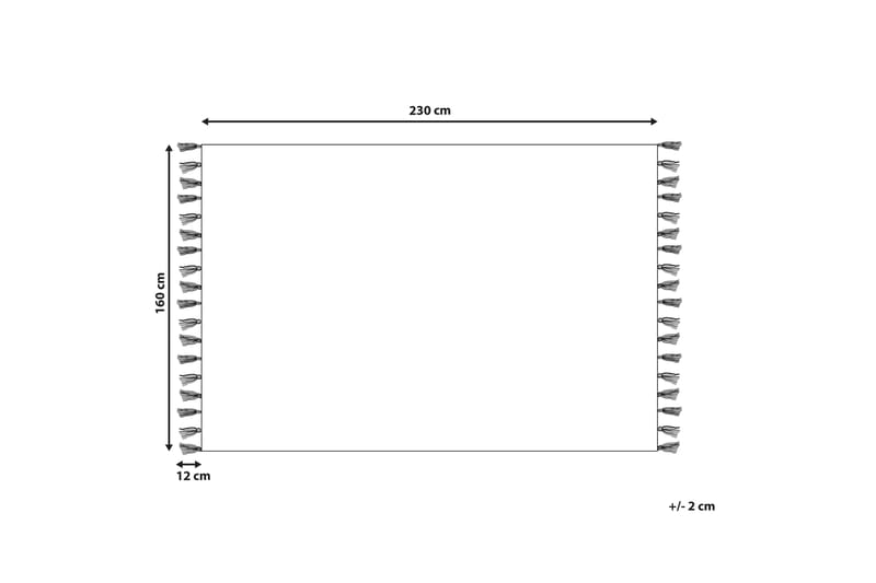 Bomullsteppe Siirt 160x230 cm - Rød - Tekstiler & tepper - Teppe & matte - Moderne matte - Bomullsmatter