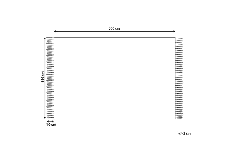 Bomullsteppe Sinop 140x200 cm - Brun - Tekstiler & tepper - Teppe & matte - Moderne matte - Bomullsmatter