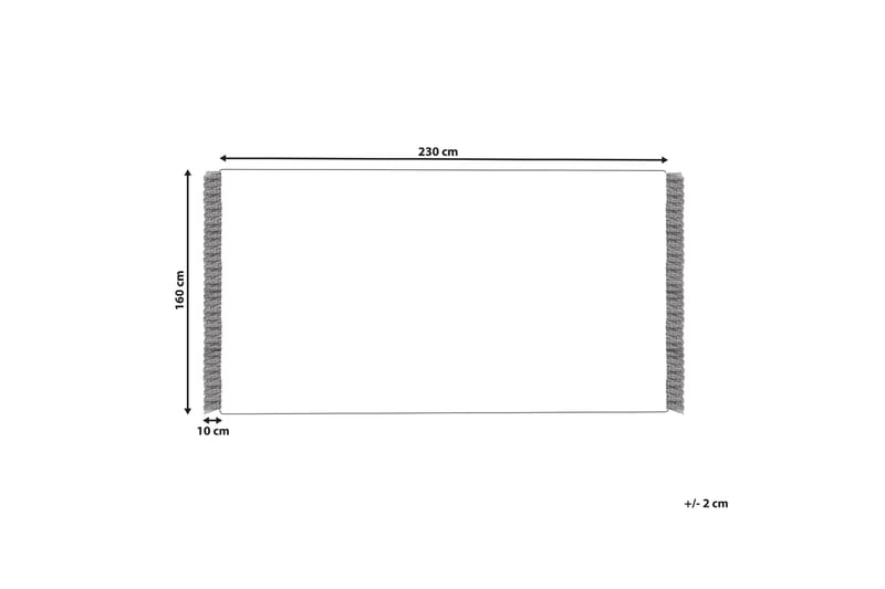 Bomullsteppe Somek 160x230 cm - Beige - Tekstiler & tepper - Teppe & matte - Moderne matte - Bomullsmatter