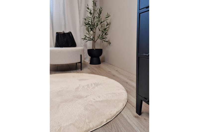 Dream Ryematte Natur 200 cm Rund - Beige - Tekstiler & tepper - Teppe & matte - Moderne matte - Ryetepper