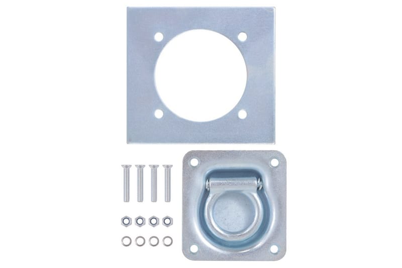 Festeringer for tilhenger 8 stk galvanisert stål 2000 kg - Tekstiler & tepper - Teppe & matte - Moderne matte - Friezematte