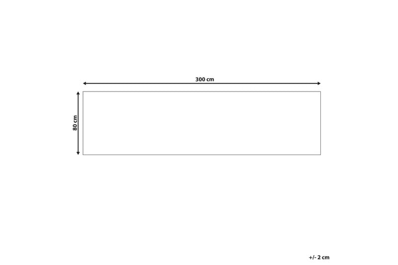 Gangmatte Arates 80x300 cm - Beige - Tekstiler & tepper - Teppe & matte - Moderne matte - Ryetepper