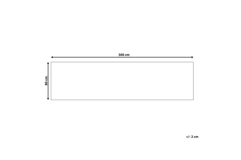 Gangmatte Ayrum 80x300 cm - Svart/hvit - Tekstiler & tepper - Teppe & matte - Moderne matte - Ryetepper