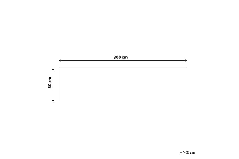 Gangmatte Kurin 80x300 cm - Blå - Tekstiler & tepper - Teppe & matte - Moderne matte - Bomullsmatter