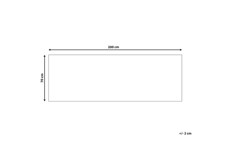 Gangmatte Saikheda 70x200 cm - Svart/hvit - Tekstiler & tepper - Teppe & matte - Moderne matte - Gangmatter