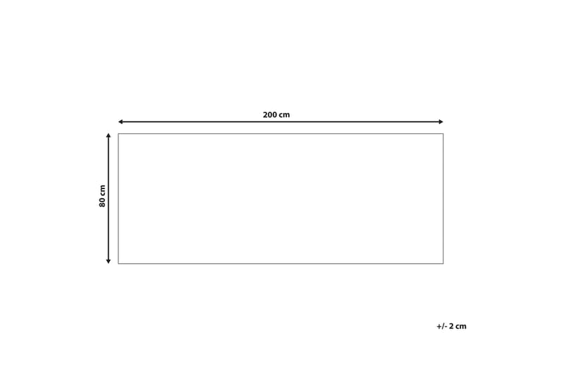 Gangmatte Saikheda 80x200 cm - Svart/hvit - Tekstiler & tepper - Teppe & matte - Moderne matte - Gangmatter