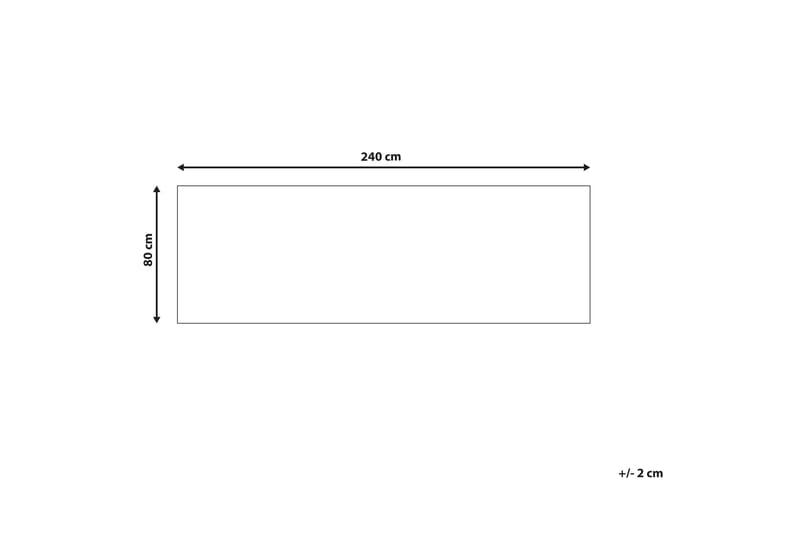 Gangmatte Saikheda 80x240 cm - Svart/hvit - Tekstiler & tepper - Teppe & matte - Moderne matte - Gangmatter