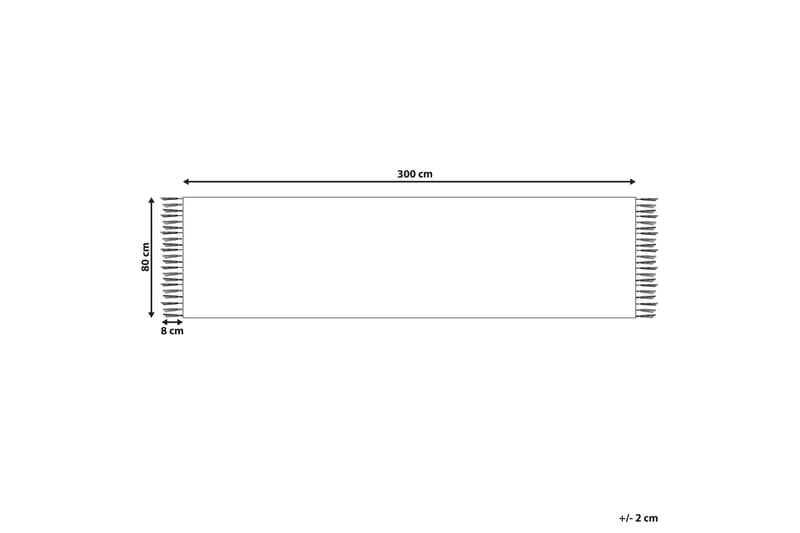 Gangmatte Voskehat 80x300 cm - Rød - Tekstiler & tepper - Teppe & matte - Moderne matte - Gangmatter