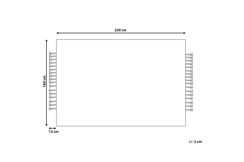 Juteteppe Dedemli 160x230 cm - Beige - Tekstiler & tepper - Teppe & matte - Moderne matte - Jutematter & hampematter