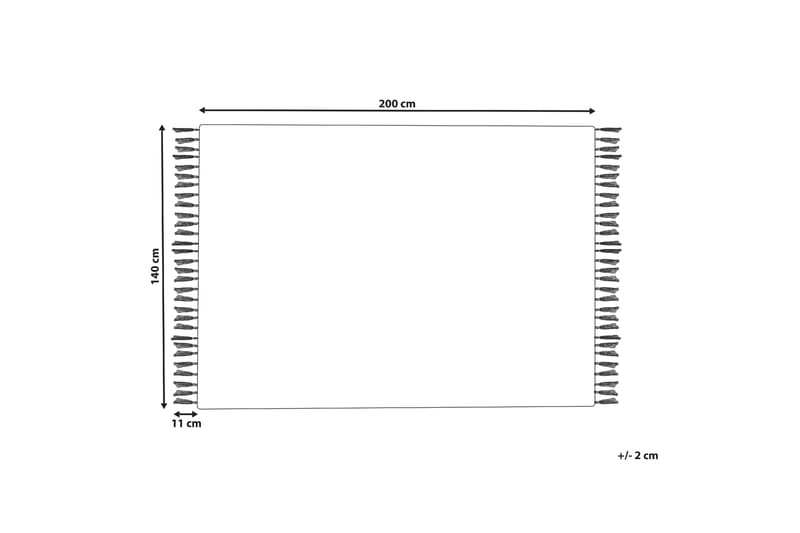 Juteteppe Fener 140x200 cm - Beige - Tekstiler & tepper - Teppe & matte - Moderne matte - Jutematter & hampematter