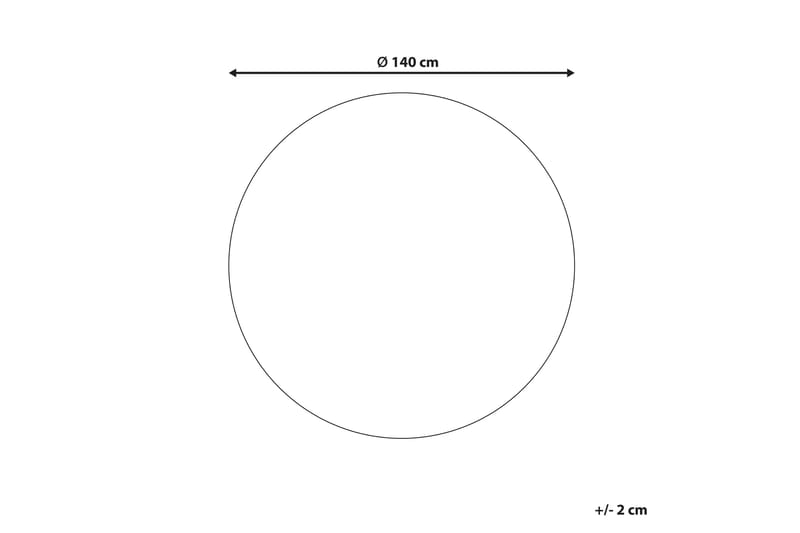 Juteteppe Hovit 140 cm Rund - Blå - Tekstiler & tepper - Teppe & matte - Moderne matte - Jutematter & hampematter