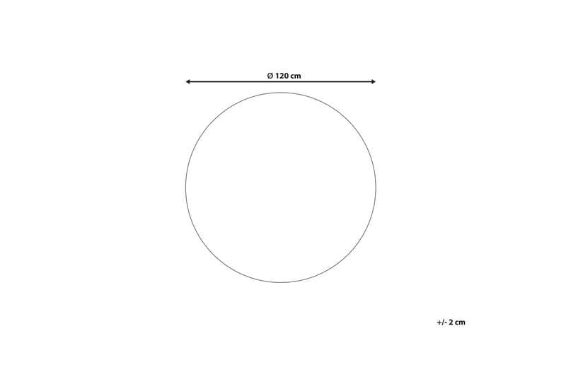 Juteteppe Menemen 120 cm Rund - Svart - Tekstiler & tepper - Teppe & matte - Moderne matte - Jutematter & hampematter