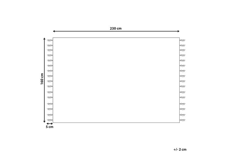 Juteteppe Talpur 160x230 cm - Beige - Tekstiler & tepper - Teppe & matte - Moderne matte - Gangmatter