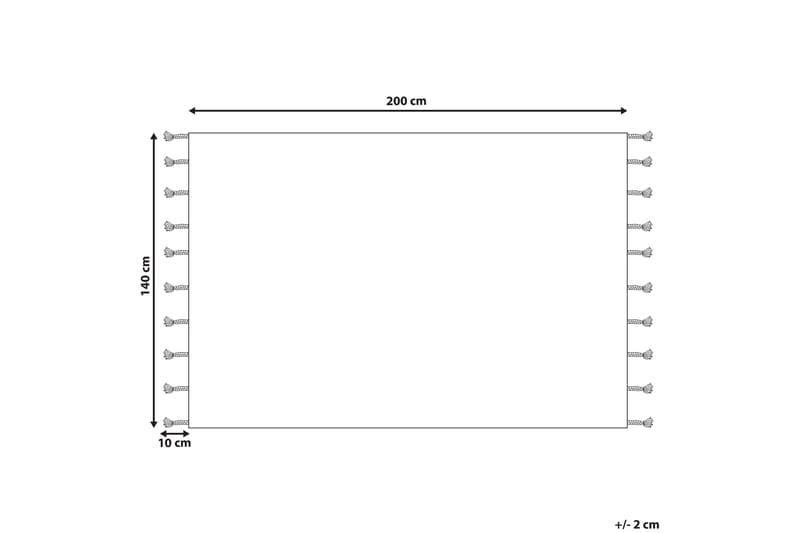 Ryeteppe Bitlis 140x200 cm - Oransje - Ryetepper