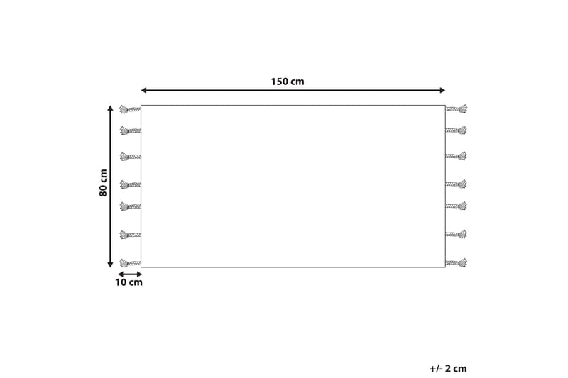 Ryeteppe Bitlis 80x150 cm - Oransje - Ryetepper