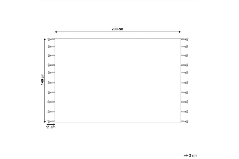 Ryeteppe Corum 140x200 cm - Svart - Tekstiler & tepper - Teppe & matte - Moderne matte - Ryetepper