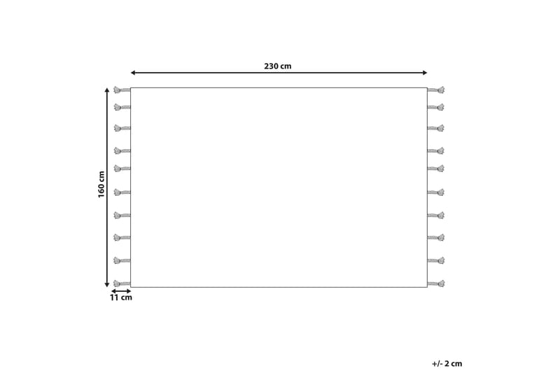 Ryeteppe Corum 160x230 cm - Svart - Tekstiler & tepper - Teppe & matte - Moderne matte - Ryetepper