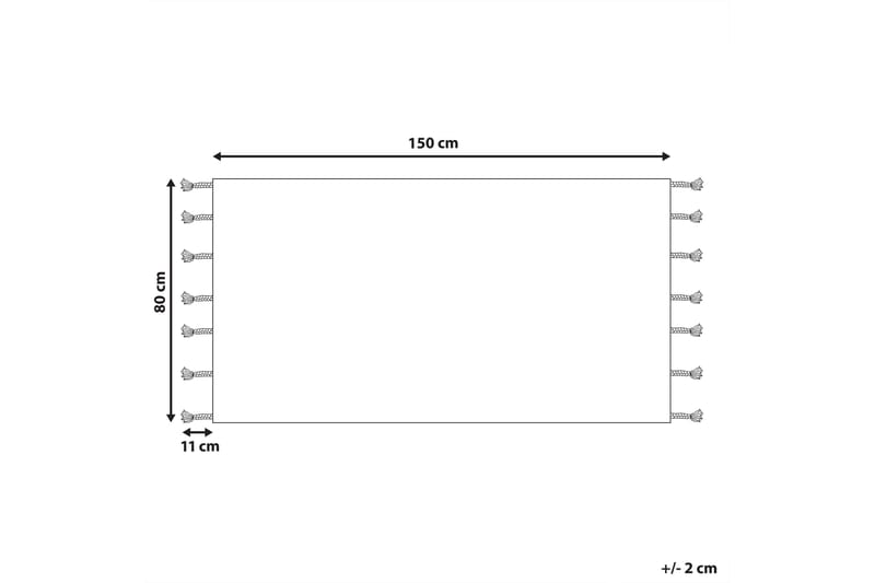 Ryeteppe Corum 80x150 cm - Svart - Tekstiler & tepper - Teppe & matte - Moderne matte - Ryetepper