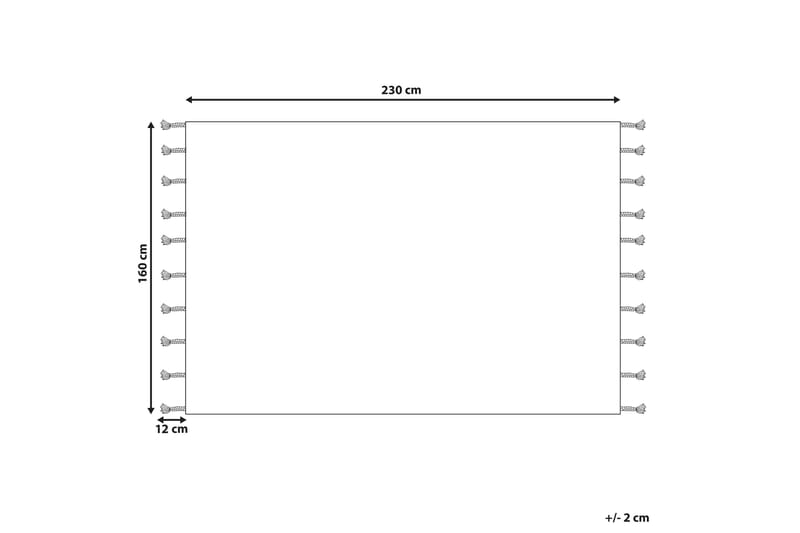 Ryeteppe Dokuz 160x230 cm - Beige - Tekstiler & tepper - Teppe & matte - Moderne matte - Ryetepper