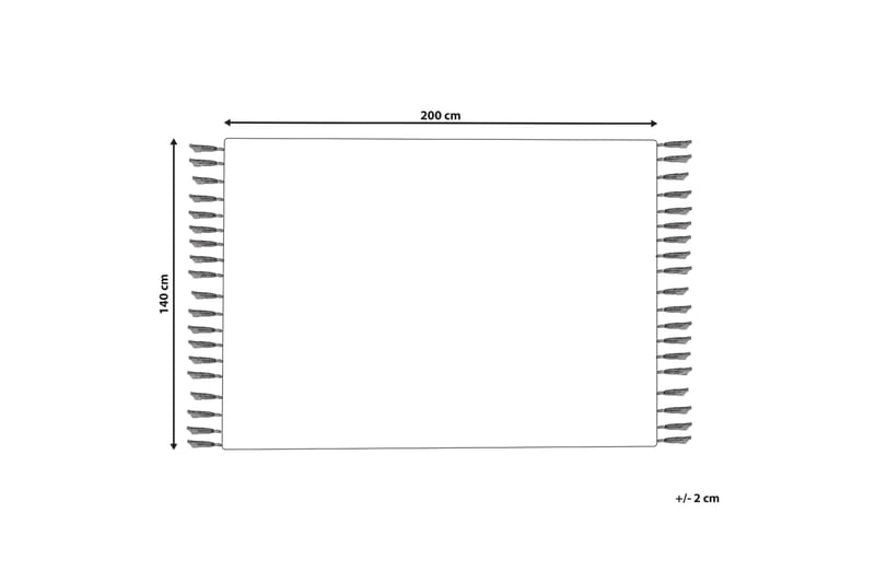 Ryeteppe Eray 140x200 cm - Svart/hvit - Tekstiler & tepper - Teppe & matte - Moderne matte - Ryetepper