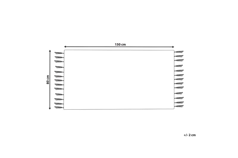 Ryeteppe Eray 80x150 cm - Svart/hvit - Tekstiler & tepper - Teppe & matte - Moderne matte - Ryetepper