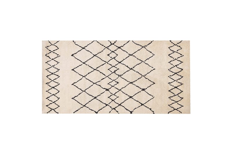 Ryeteppe Havsa 80x150 cm - Beige - Små tepper - Mønstrede tepper - Ryetepper - Store tepper