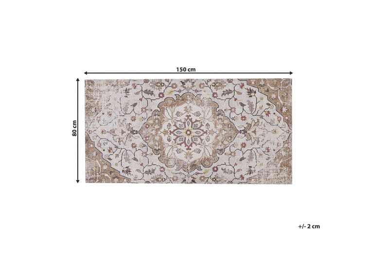 Ryeteppe Kattakkada 80x150 cm - Beige - Ryetepper