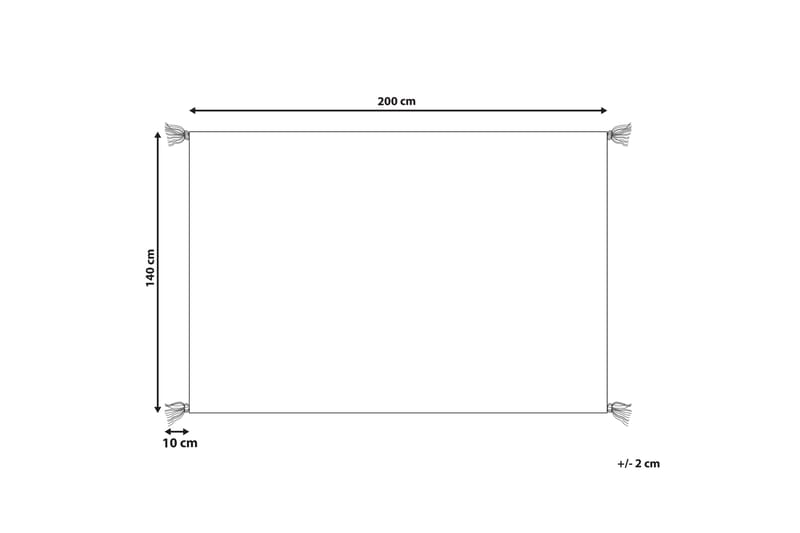 Ryeteppe Mugla 140x200 cm - Oransje - Tekstiler & tepper - Teppe & matte - Moderne matte - Ryetepper