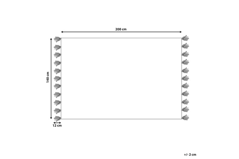 Ryeteppe Nigde 140x200 cm - Rød - Tekstiler & tepper - Teppe & matte - Moderne matte - Ryetepper