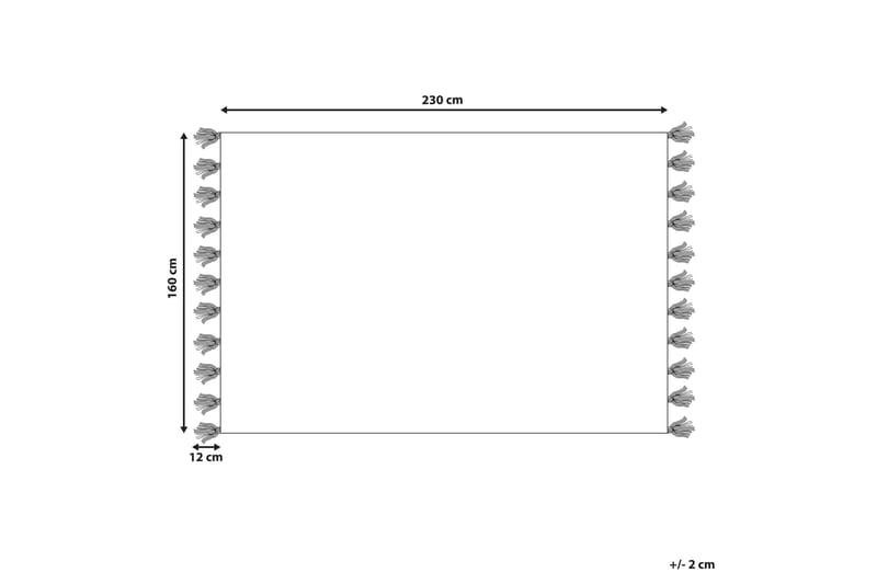 Ryeteppe Nigde 160x230 cm - Rød - Tekstiler & tepper - Teppe & matte - Moderne matte - Ryetepper