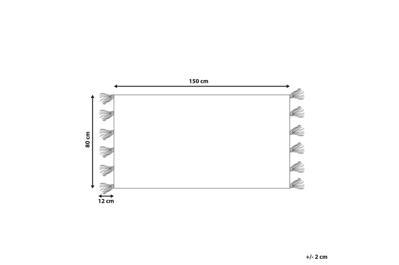 Ryeteppe Nigde 80x150 cm - Rød - Tekstiler & tepper - Teppe & matte - Moderne matte - Ryetepper