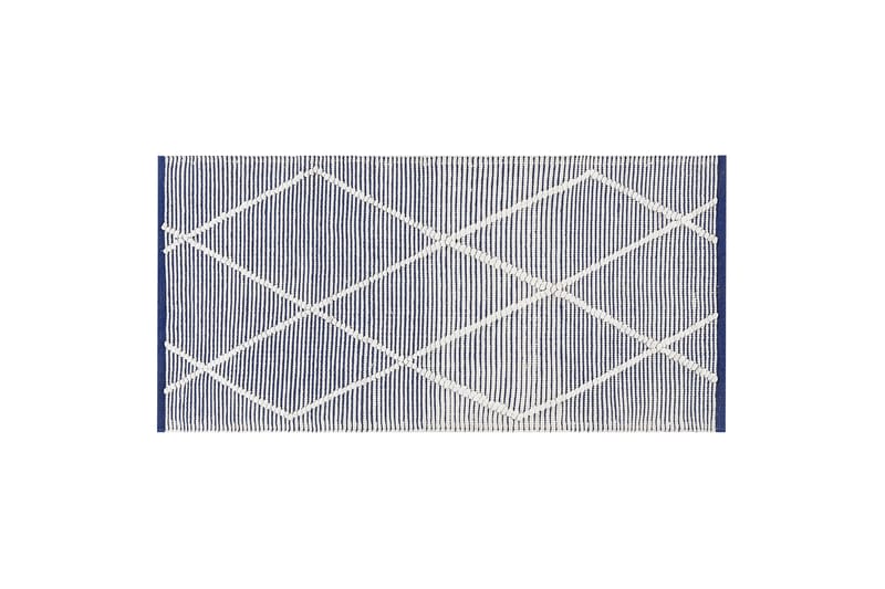 Ryeteppe Synopa 80x150 cm - Svart/hvit - Små tepper - Mønstrede tepper - Ryetepper - Store tepper