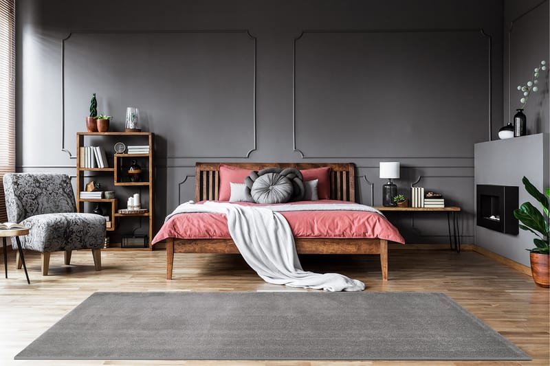 Ryematte Sheraton Rektangulær 240x340 cm - Grå - Tekstiler & tepper - Teppe & matte - Moderne matte - Ryetepper