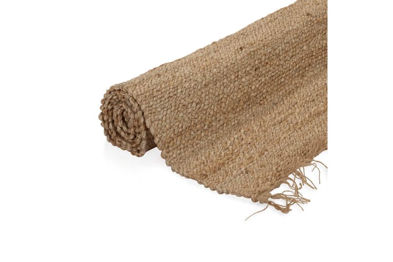 Håndvevd teppe jute stoff 120x180 cm naturell - Beige - Tekstiler & tepper - Teppe & matte - Moderne matte - Sisaltepper