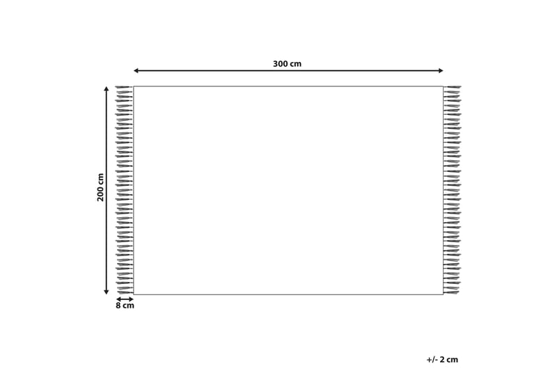 Ullteppe Arevik 200x300 cm - Rød - Tekstiler & tepper - Teppe & matte - Moderne matte - Ullteppe