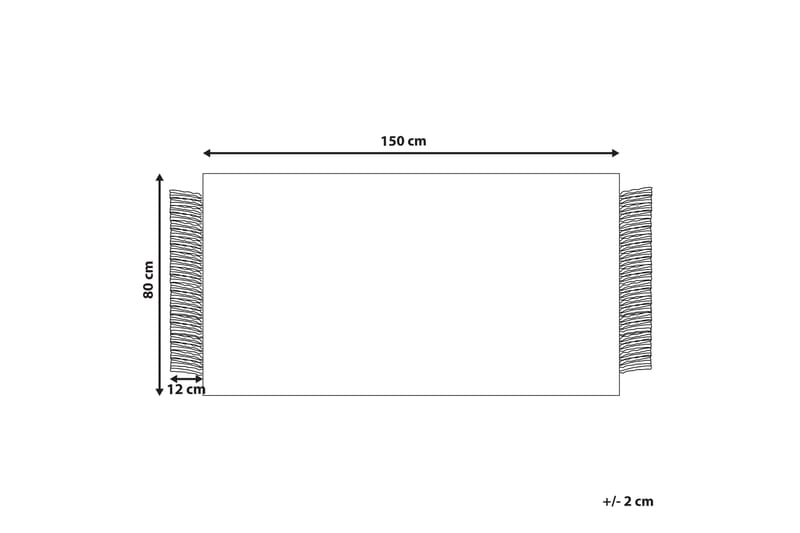 Ullteppe Atlanti 80x150 cm - Svart/hvit - Tekstiler & tepper - Teppe & matte - Moderne matte - Ullteppe