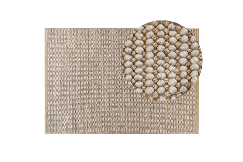 Ullteppe Banoo 140x200 cm - Beige - Ullteppe