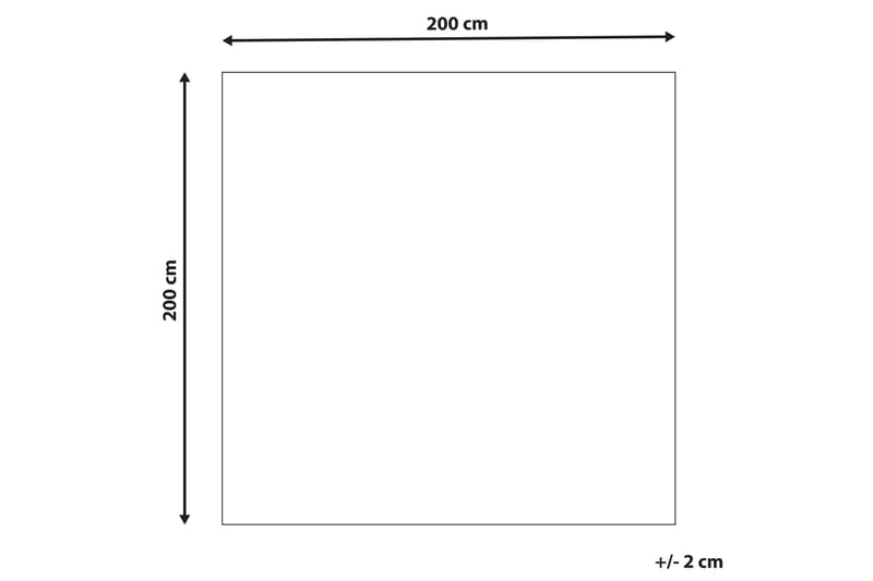 Ullteppe Datca 200x200 cm - Blå - Tekstiler & tepper - Teppe & matte - Moderne matte - Ullteppe