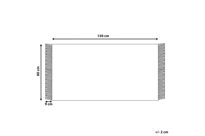 Ullteppe Emirler 80x150 cm - Svart/hvit - Tekstiler & tepper - Teppe & matte - Moderne matte - Ullteppe