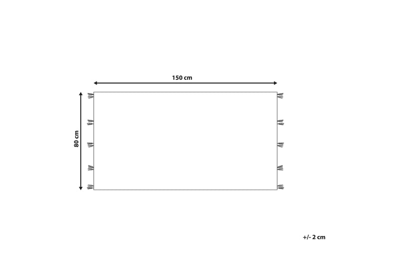 Ullteppe Kasakh 80x150 cm - Blå - Tekstiler & tepper - Teppe & matte - Moderne matte - Ullteppe