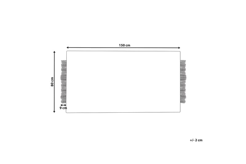 Ullteppe Ketenli 80x150 cm - Svart/hvit - Tekstiler & tepper - Teppe & matte - Moderne matte - Ullteppe