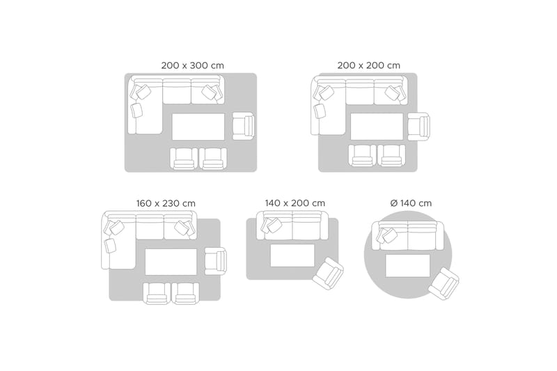 Ullteppe Tatlisu 80x150 cm - Grå - Tekstiler & tepper - Teppe & matte - Moderne matte - Ullteppe